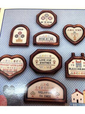 Sampler "Little Bits" Cross-Stitch Pattern Booklet By Susan Hearnshaw Gielczyk